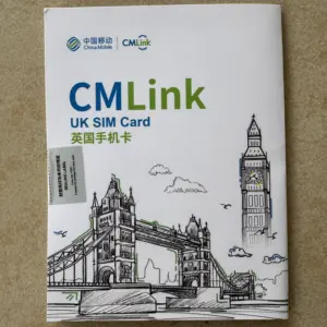 CMLink UK 中国移动英国5G电话卡产品封面图